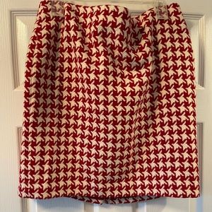 Roll Tide! Talbots petites, printed red pencil skirt size 14 #RollTide Y’all!!